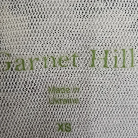 Garnet Hill Faux Wrap Dress Neutral Ivory Brown Floral Knee Length 3/4 Sleeve XS - Picture 2 of 12